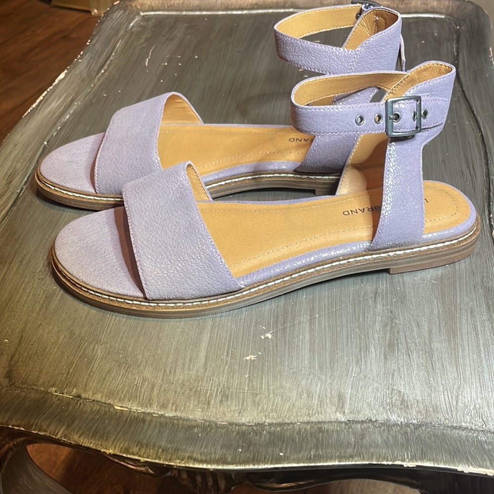 Gentle Souls Lavender Ankle-Strap Open-Toe Sandals - Picture 4 of 5